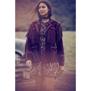 For Love And Lemons Gracie Floral Smocked Dress *Peach